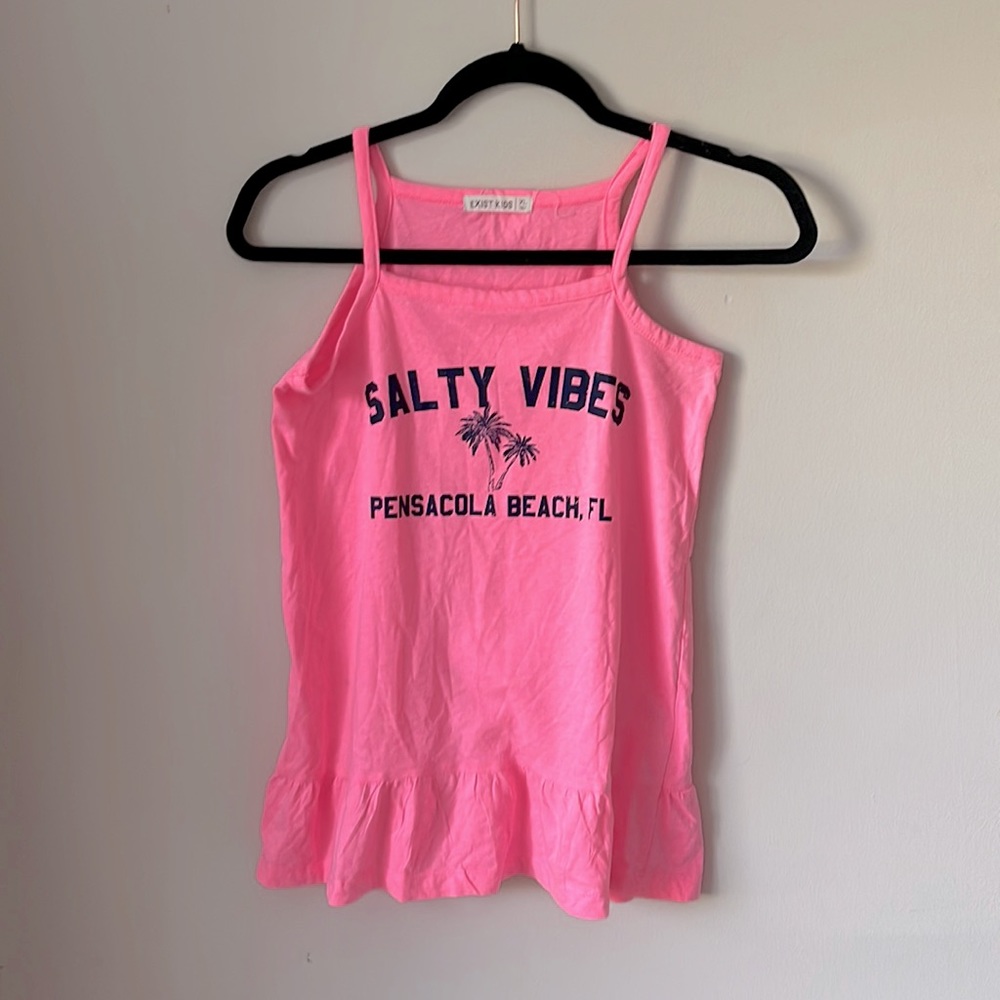 “Salty Vibes” tank for little girls